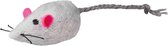TRIXIE PLUCHE MUIS grijs speelmuis 5 CM ( kattenspeeltjes - kattenspeelgoed  )
