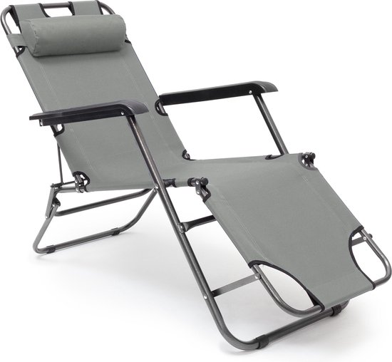 Creatie Premier Met pensioen gaan Relaxdays ligstoel verstelbaar - strandstoel inklapbaar - ligbed -  zonnestoel opvouwbaar | bol.com