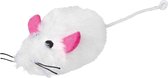 Trixie Langharige pluche speelmuis 9 cm Wit ( kattenspeeltjes - kattenspeelgoed )