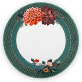 PIP Studio - Winter Wonderland - Set van 4 Borden Ø 21 cm - Groen - Porselein