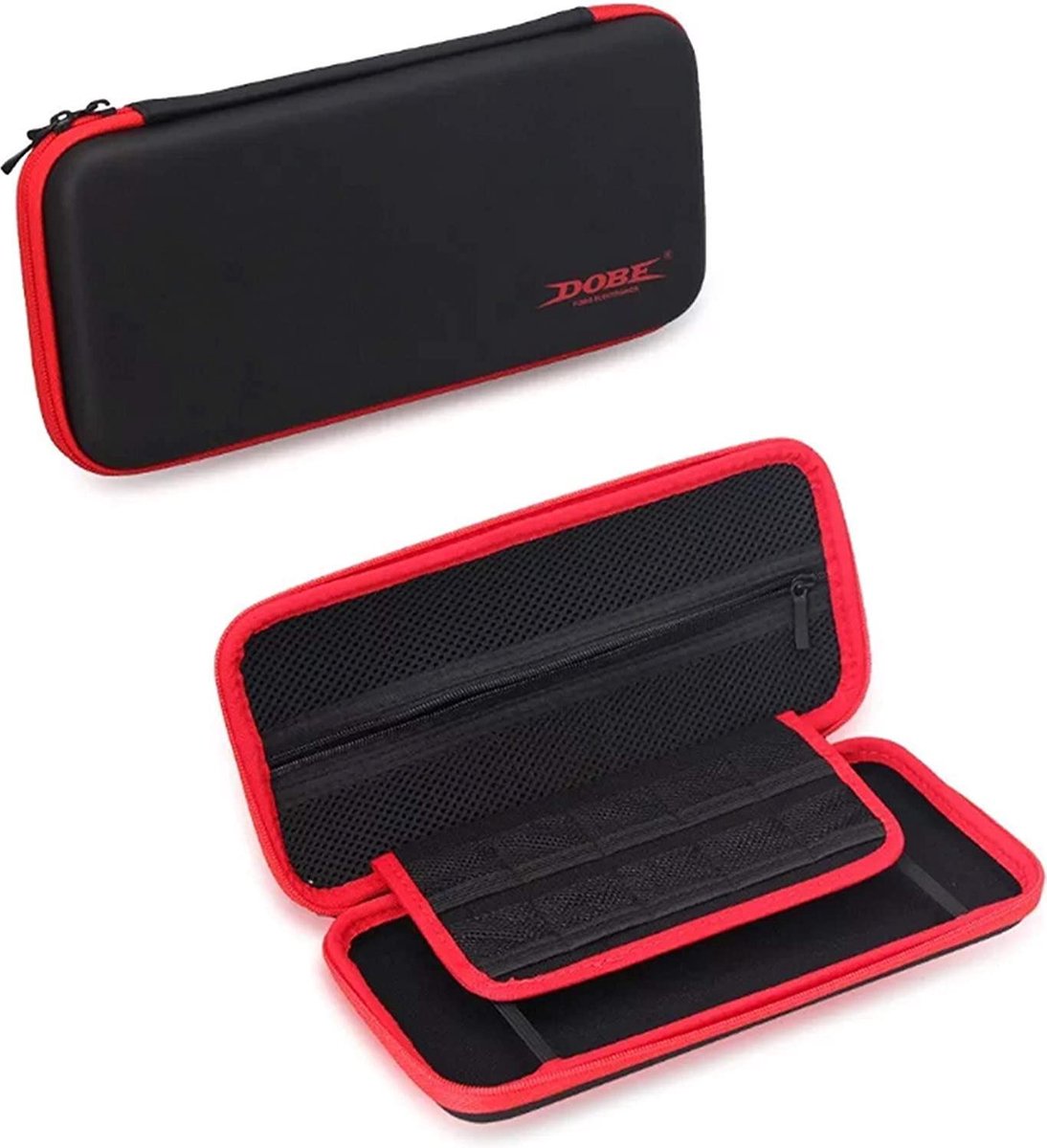 Case geschikt voor Nintendo Switch - Premium opberghoes met extra veel opbergvakken - Tasje / Opberg Case / Cover / Skin / Hoes