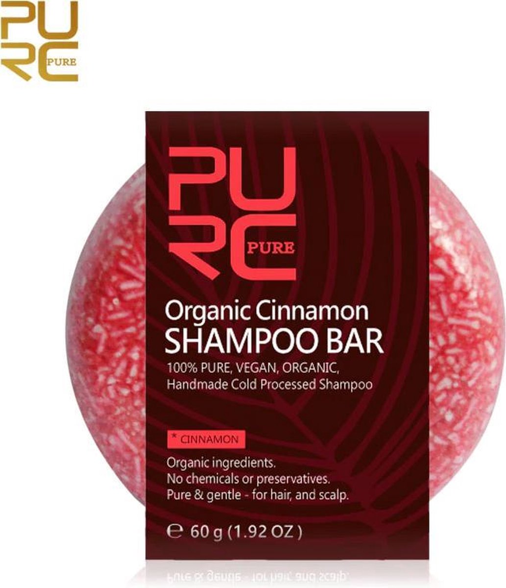 Organic Kaneel Shampoo Bar 60g - vegan en geen chemicalen