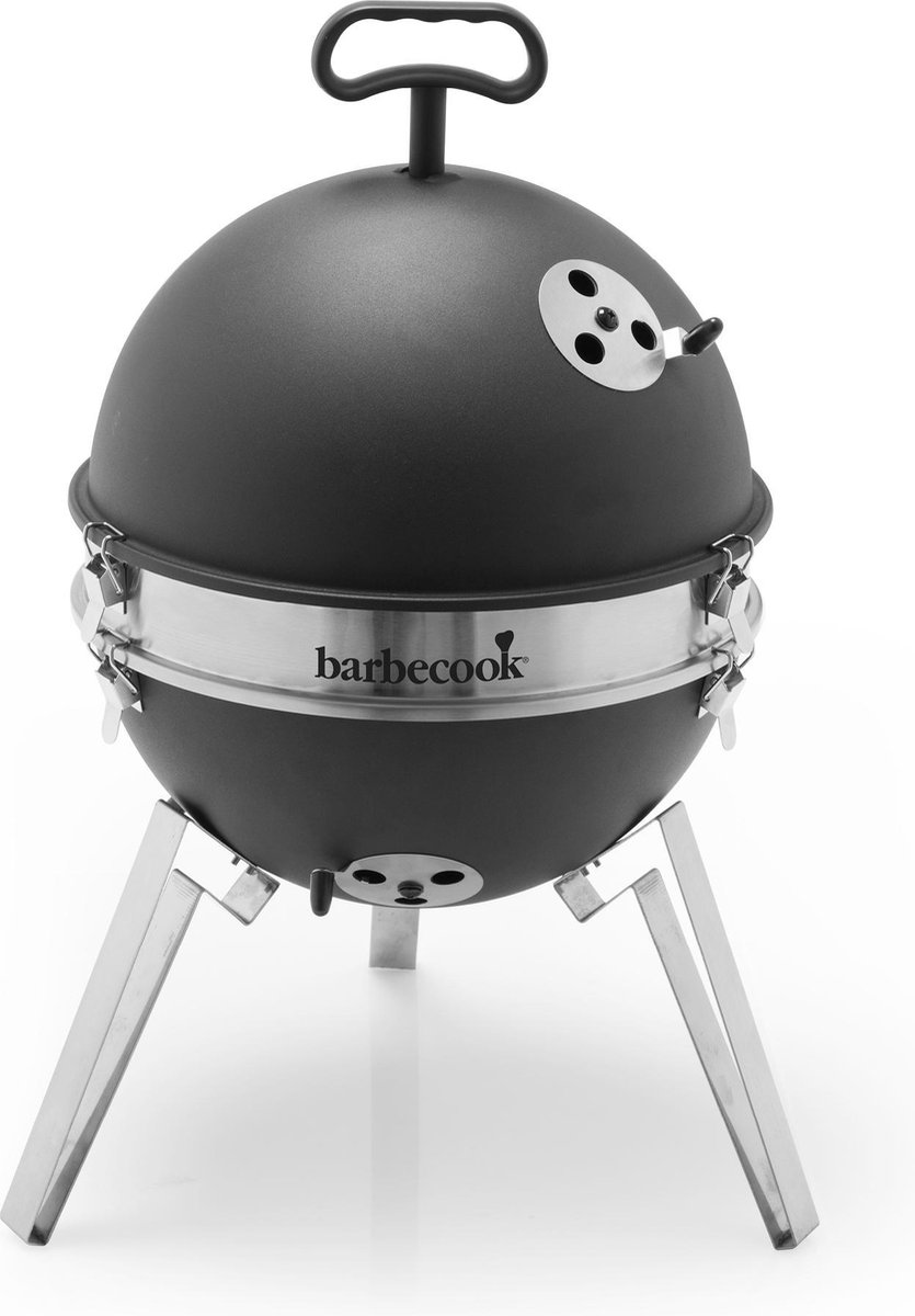 Barbecook Billy - houtskoolbarbecue - zwart - Ø 30cm H 56cm | bol.com