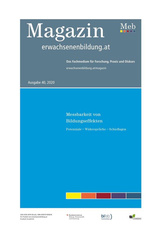 Messbarkeit von Bildungseffekten - cover
