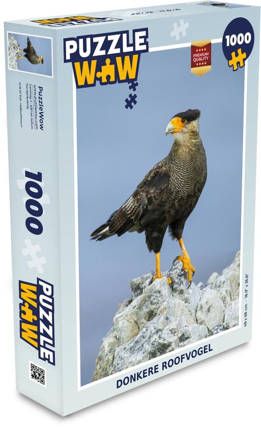 Puzzel Donkere roofvogel - Legpuzzel - Puzzel 1000 stukjes volwassenen |  bol.com