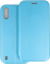 Slim Folio Case - Book Case Telefoonhoesje - Folio Flip Hoesje - Geschikt voor Samsung Galaxy A01 - Blauw