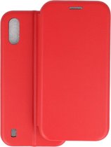 Slim Folio Case - Book Case Telefoonhoesje - Folio Flip Hoesje - Geschikt voor Samsung Galaxy A01 - Rood
