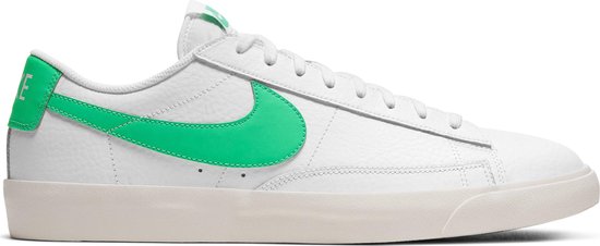 Nike Blazer Low Leather Heren Sneakers - White/Green Spark-Sail - Maat 44