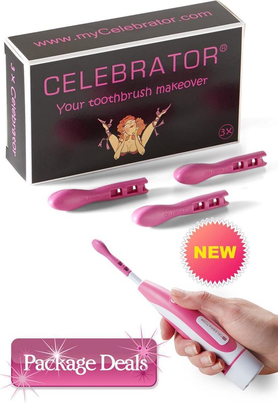 Combinatie deal: Motordrive incognito Vibrator & 3 GIFT pack Make-Over - My Celebrator Sex Toys voor vrouwen-  Clitoris vibrator - Vibrators voor vrouwen - Oral B Elektrische Tandenborstel upgrade - Clitoris Stimulator - Incognito Vibrator -Sex Toys