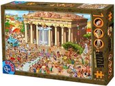 Cartoon Acropolis  Puzzel 1000 Stukjes