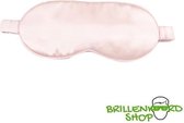 Zijden Slaapmasker Super Soft – Reismasker – Vliegtuig Masker inc Draagtasje – Roze