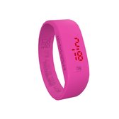 TOO LATE - siliconen horloge - ORIGINAL LED WATCH - ACD Pink - polsmaat L