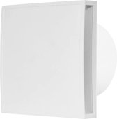 Badkamerventilator 100 mm WIT met timer en vochtsensor - design EET100HT