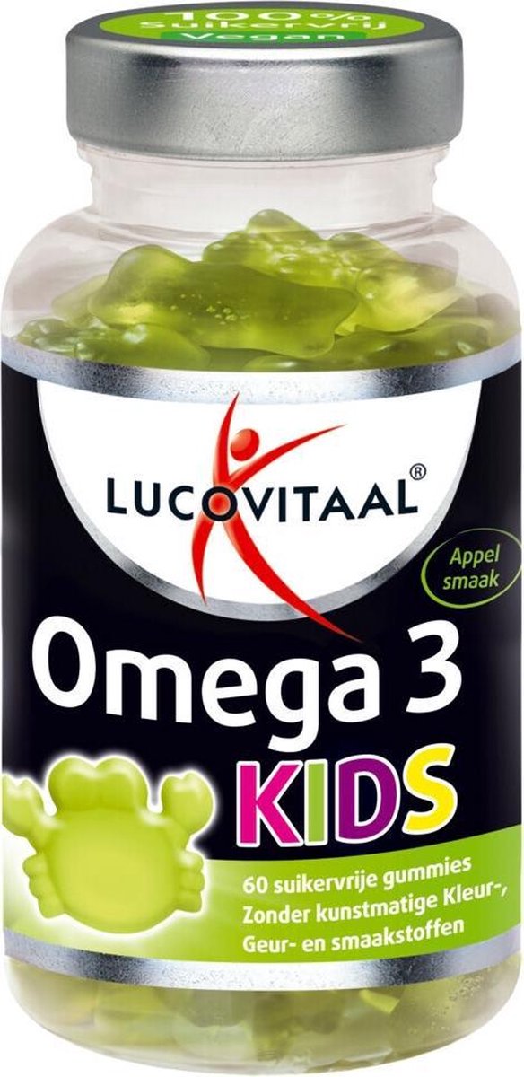 Goedkoopste 3x Lucovitaal Gummies Omega 3 Kids 60 Gummies