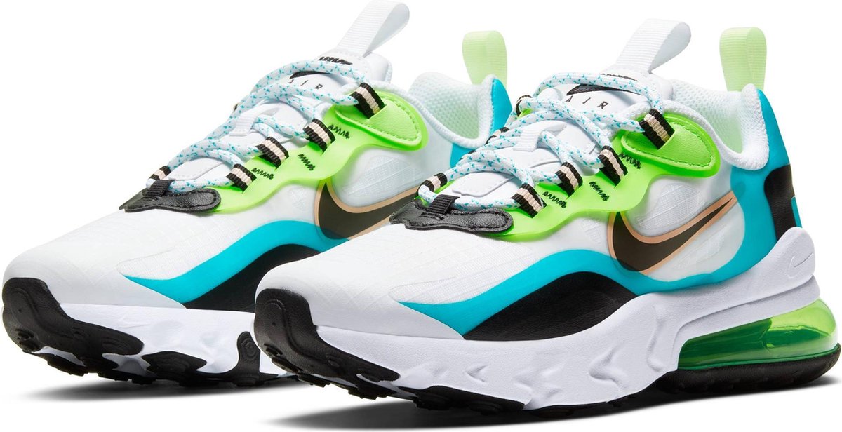Nike Air Max 270 React Se Jongens Sneakers Oracle Aqua Black Ghost Green Maat 40 Bol Com