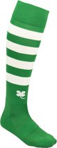 Robey Ring Socks - Voetbalsokken - Green/White Stripe - Maat Senior