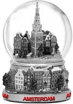 Waterbol Metaal 7 Cm Stadstafereel Amsterdam - Souvenir