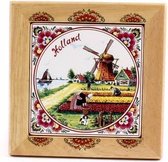 Hotplate 14 X 14 Cm Color Holland - Souvenir