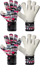 Elite - Combat F Roze - Keepershandschoenen - 2 paar - maat 10 - voetbal keepershandschoenen - keepershandschoen - Goalkeeper handschoen