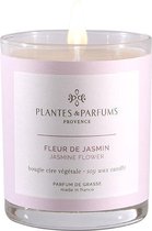 Plantes & Parfums Natuurlijke Jasmijn Flower Soja wax Geurkaars (tevens handcrème) - Bloemige geur - 180g - 40u