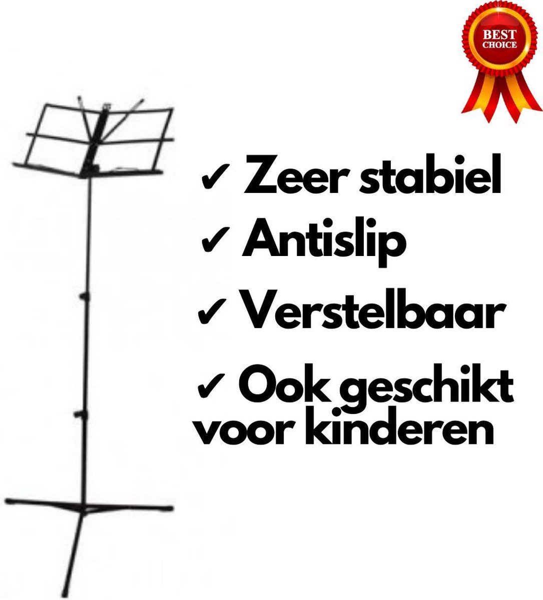 Classic Cantabile OSW-100 Muziekstandaard Bamboe