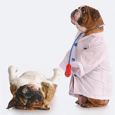 Carte de voeux 3D chien docteur