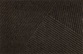 Kleen-Tex Dune Deurmat Stripes - 60 x 90cm - Dark Brown