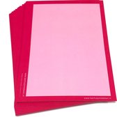 A4 gekleurde wisbordjes - roze 30 Stuks (350 g/m2 glanzend gelamineerd karton)