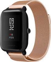 TECHPUNT Metalen armband met magneetsluiting voor Xiaomi Huami Amazfit BIP S / GTS ROSE horlogebandje 20MM