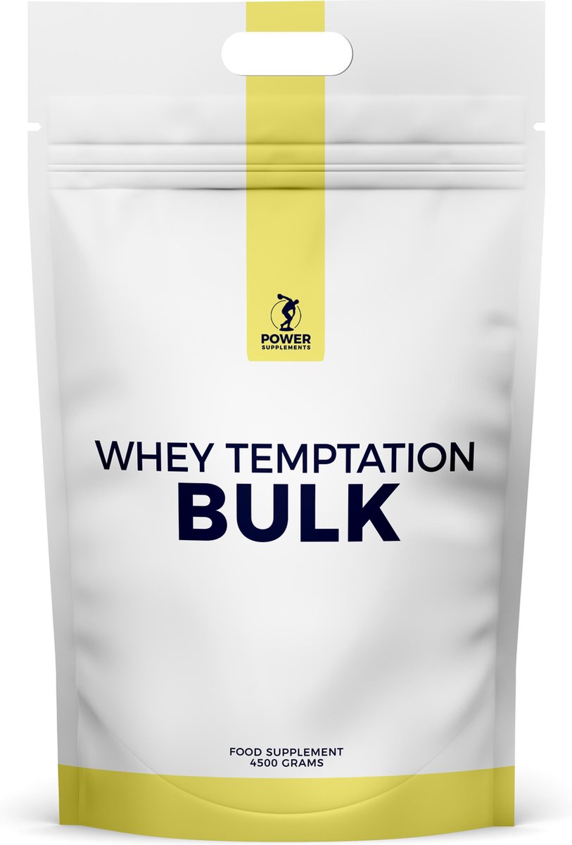 Goedkoopste Power Supplements - Whey Temptation BULK (concentraat) - 4,5kg - Fresh Orange