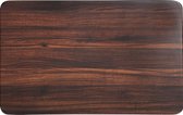 Melamine snijplank met donkere houtprint 19 x 30 cm - Keukenbenodigdheden - Placemat/onderlegger -  Kunststof snijplanken
