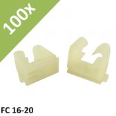 1000x Fischer FC 16-20 # 60066 Pipe Cable Clip Clamp Clamp Plastic Houder