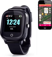 GPS horloge kind junior & Senior tracker Aqua Wifi Sports Zwart SOS bellen [IP67 waterdicht] incl. SIM-kaart