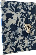 Dagboek voor volwassenen 21x15cm, met batik stof