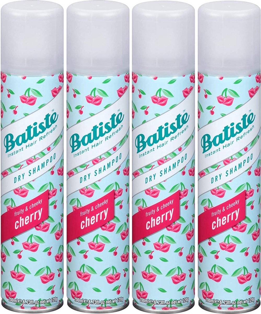 Batiste Cherry Droogshampoo - 4 x 200 ml - Voordeelpakket