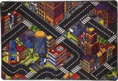 Speelkleed - Verkeerskleed - speel tapijt - Smart City 80 x 120 cm - Design 3