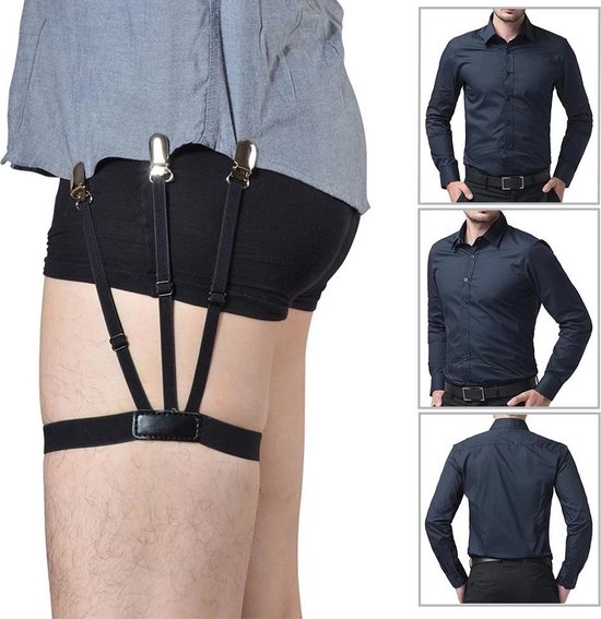 LOUZIR Overhemd bretels- Antislip Locking  clips -  Geen kreukels - voor bruiloften- feestjes- kantoor-