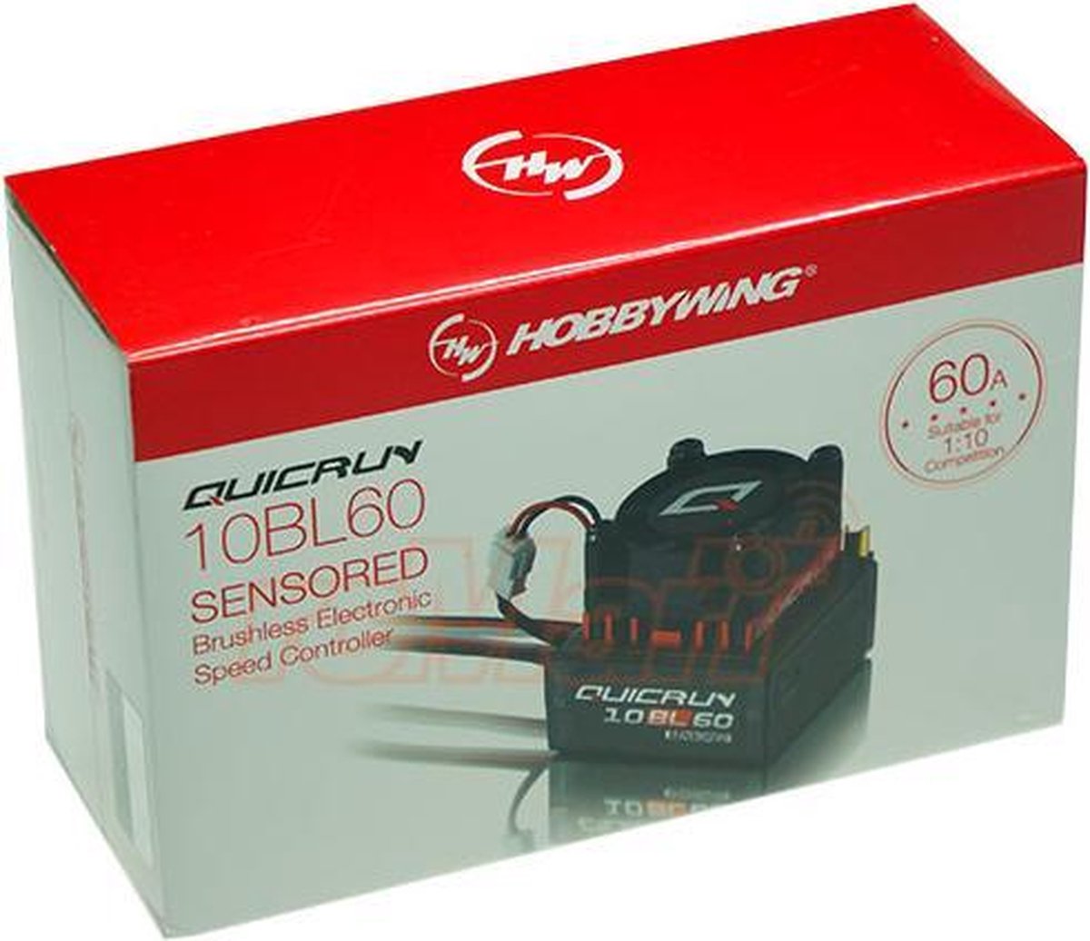 HobbyWing QuicRun 10BL60 ESC - Brushless voor 1/10 & 1/12 RC auto's