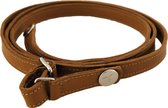 Josi Louis Puck - Crossbodytas Schouderband - Cognac Bruin leder