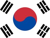 Vlag van Zuid-Korea - Zuid Koreaanse vlag 150x100 cm incl. ophangsysteem
