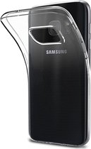 Flexibele achterkant Silicone hoesje transparant Geschikt voor: Samsung Galaxy S7
