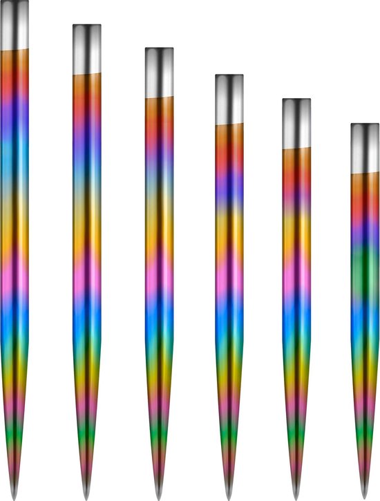 Thumbnail van een extra afbeelding van het spel Mission Glide Dart Points - Rainbow - 40mm