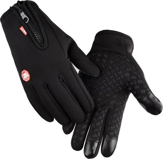 Waterdichte Touchscreen Handschoenen - Zwart L- dit is de betere/dikkere kwaliteit