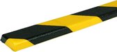 PRS stootrand vlakprofiel model 44 – geel-zwart – 1 meter – Geel & Zwart