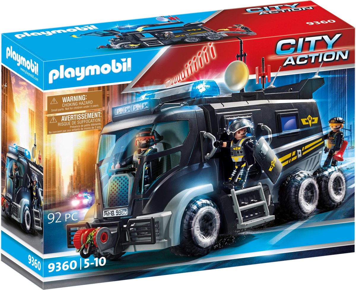 PLAYMOBIL City Action SIE-truck met licht en geluid - 9360 - PLAYMOBIL