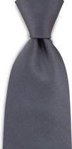We Love Ties - Stropdas donkergrijs - geweven polyester Microfill