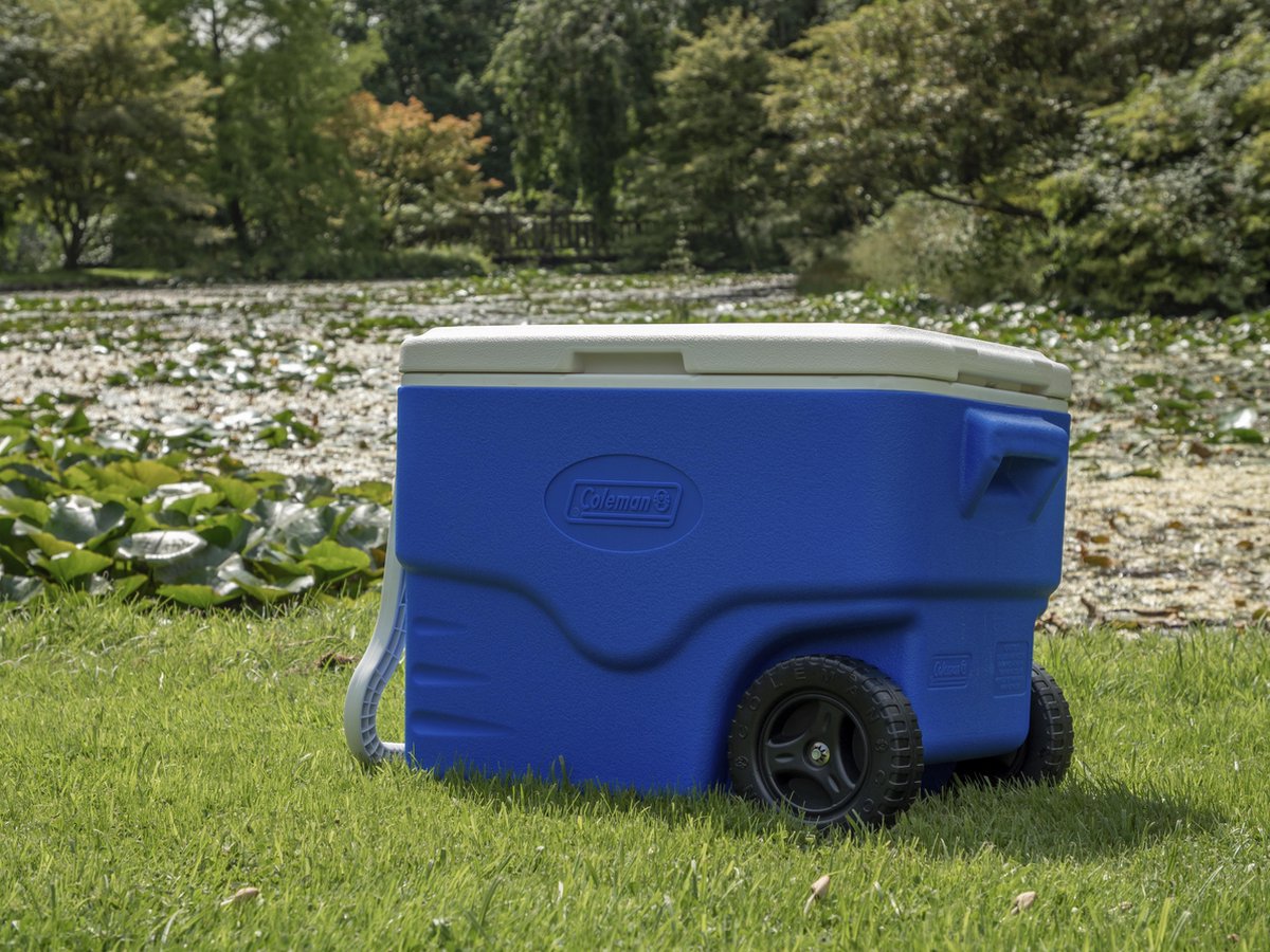 Coleman 40QT Performance Koelbox - Wielen - 37,5 Liter - Blauw