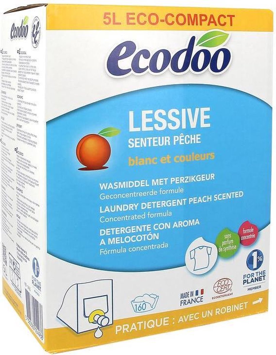 Ecodoo Eco Compact Baginbox Cleaner For Peach Cotton, 5 L, 400 G