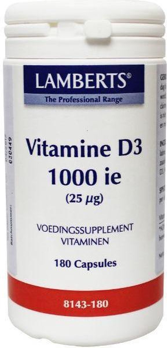 Lamberts Vitamine D3 1000IE/25mcg (180ca)