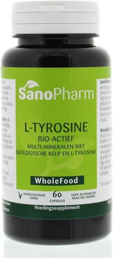 Sanopharm L-Tyrosine plus wholefood 60 capsules